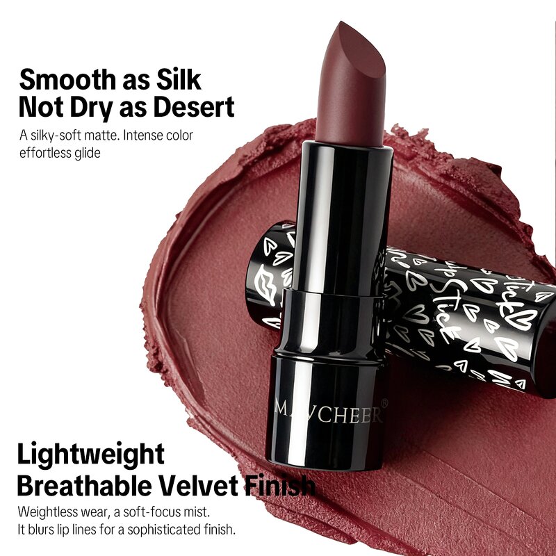 Lipstick Manufacturer - Maycheer 5 Color Waterproof Custom Matte