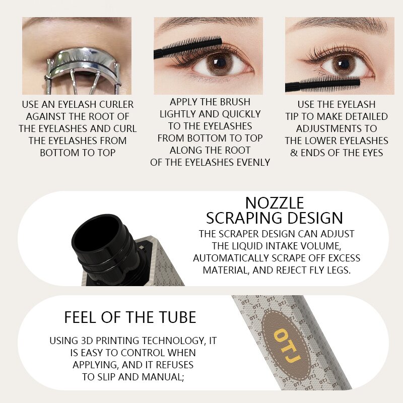 Mascara Manufacturer - OTJ Halloween Black Waterproof 8ml Vegan Lengthening Curly