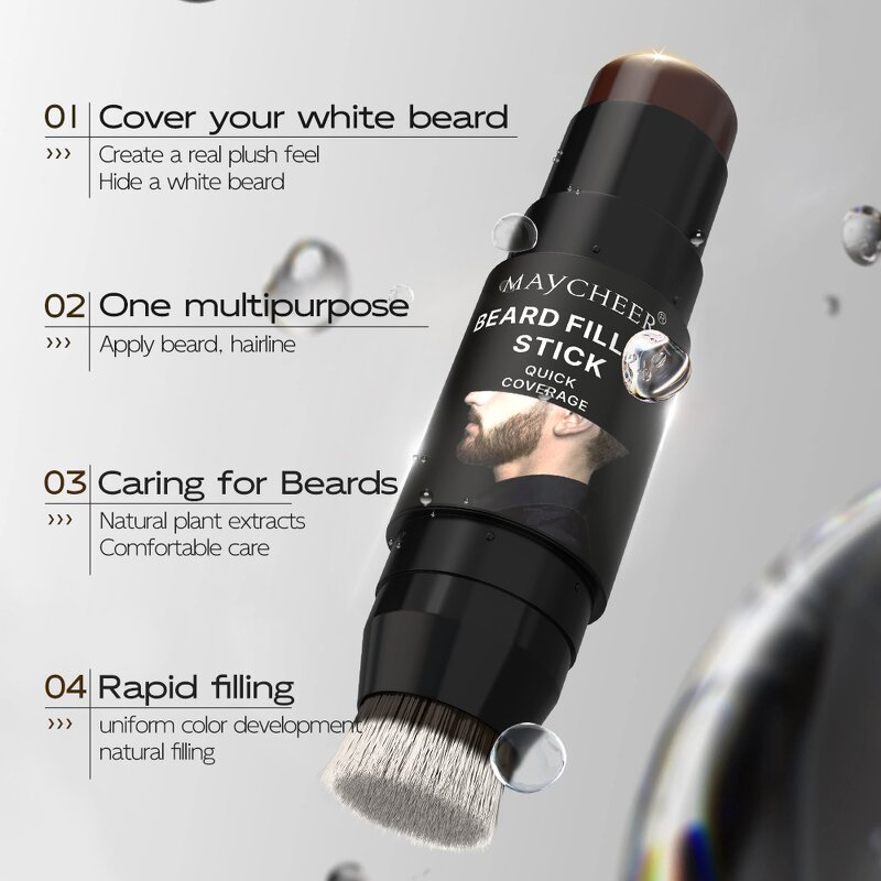 Beard Filler Stick Manufacturer - Maycheer 4 Color Natural Long Lasting for Man