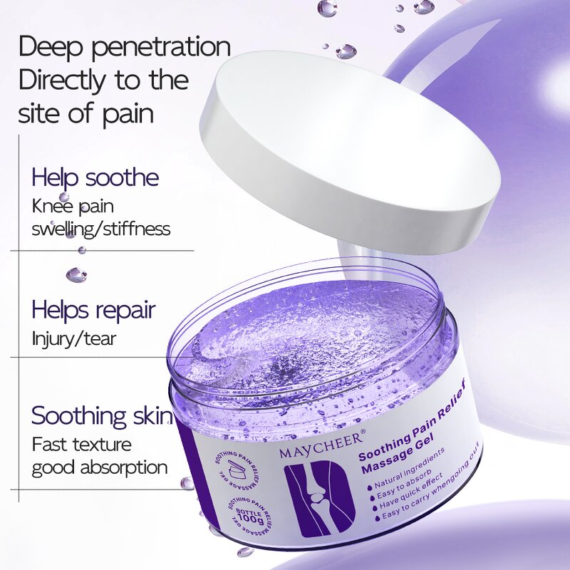 Massage Gel Manufacturer - Maycheer 100g Soothing Pain Relief Gentle Instant