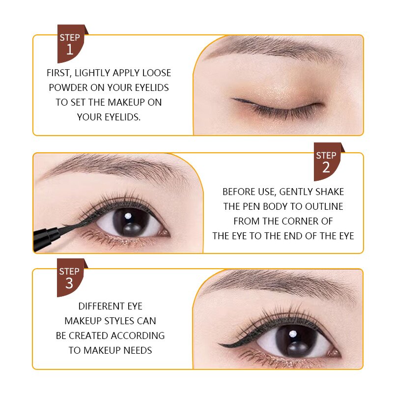 Liquid Eyeliner Manufacturer - OTJ 1ml Black Vegan Smudge-Proof Waterproof Popular