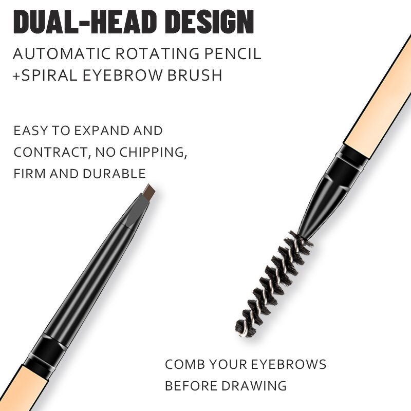 Eyebrow Pencil Manufacturer - Private Label with Brush Natural Waterproof 5 Color