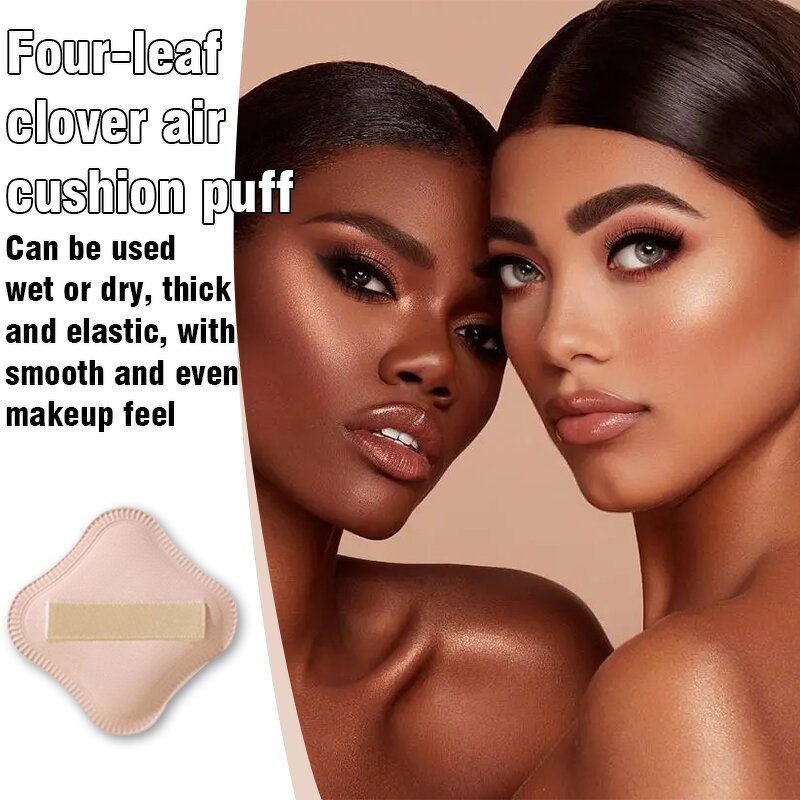 Makeup Sponge Manufacturer - ASHAN MEIKO Four Leaf Clover Air Cushion Dry & Wet
