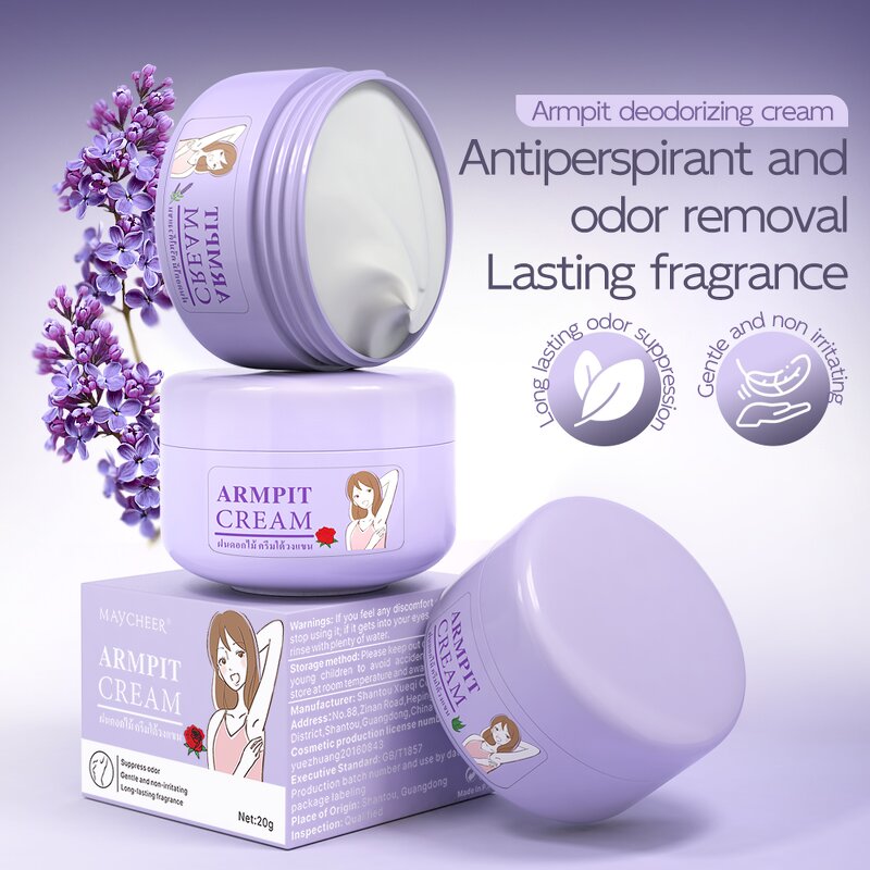 Armpit Cream Manufacturer - Maycheer 20g Invisible Odor Removal Three Flavors