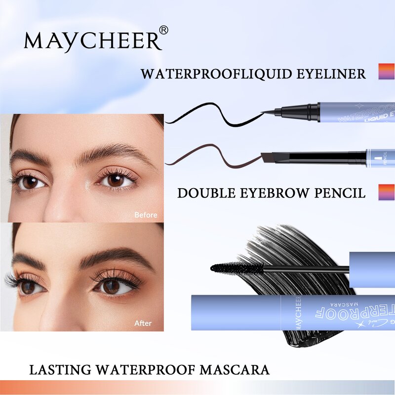 Makeup Set Manufacturer - Maycheer 8pcs Full Cosmetics Set Foundation Lipgloss