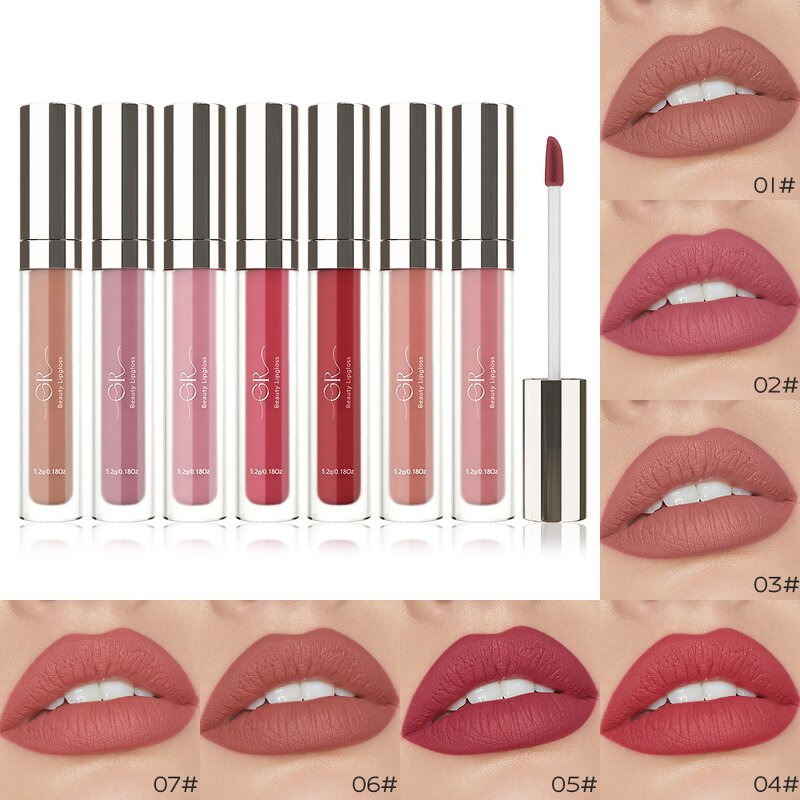 Lipstick Manufacturer - GR New Type 7 Color Liquid Organic High Pigment Bulk