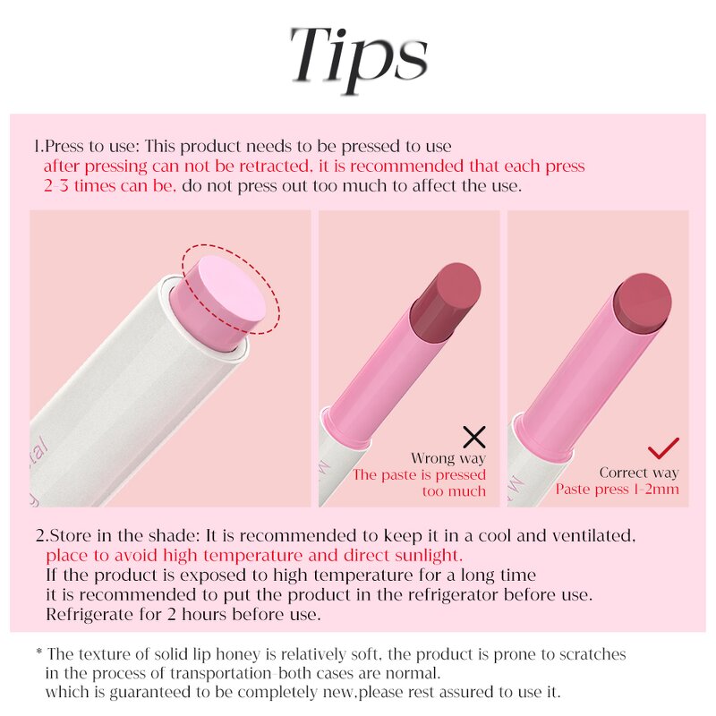 Lipstick Manufacturer - Maycheer 4 Color Press-on Solid Water-glow Moisturizing