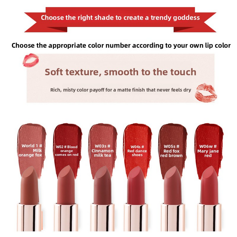 Lipstick Manufacturer - WJ-WEIJIE Black Rose Waterproof Sunscreen High Pigmented 5g