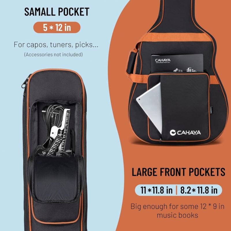 Classic Guitar Gig Bag - Manufacturer - Free Sample Fashion Brown Soft Music Instrument Cover for Men Women