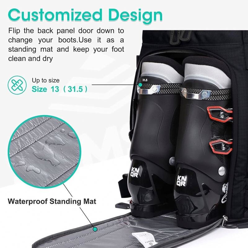 Ski Helmet Boot Carry Bag - Manufacturer - Free Sample New Waterproof Travel Skiing Sports Shoes Bag