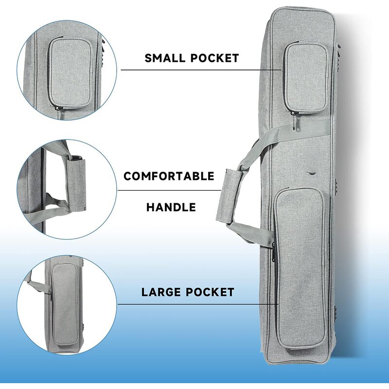 Billiard Cue Case - Manufacturer - Free Sample Custom Logo Waterproof 1 Butt 2 Shafts 3 Holes