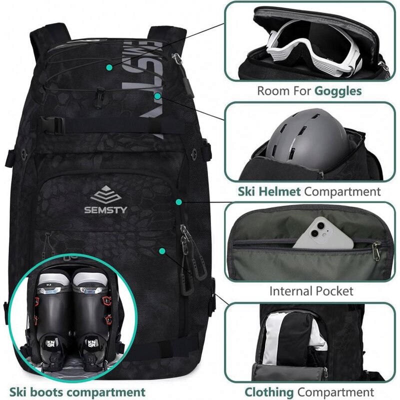 Ski Helmet Boot Carry Bag - Manufacturer - Free Sample New Waterproof Travel Skiing Sports Shoes Bag