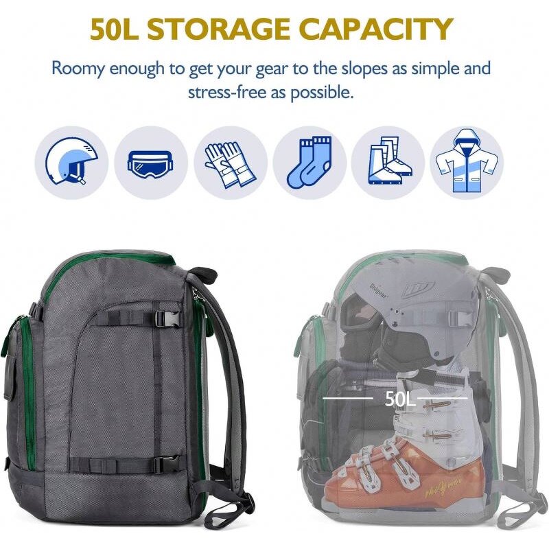 Ski Gear Boot Backpack - Manufacturer - Free Sample Personalized Waterproof Roller Skating Double Skis