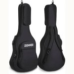 Guitar Gig Bag - Manufacturer - Free Sample Thick Padding Waterproof Adjustable Strap Black Back Hanger