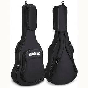 Guitar Gig Bag - Manufacturer - Free Sample Thick Padding Waterproof Adjustable Strap Black Back Hanger