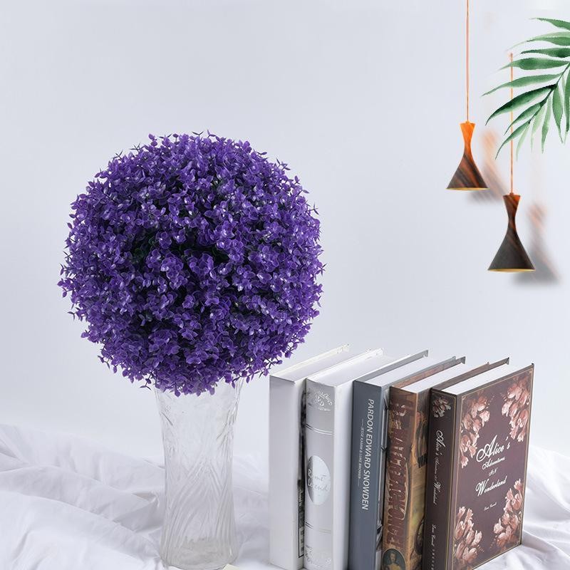 Violet Grass Ball Factory Hanging Decor