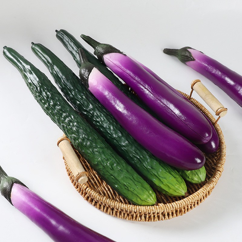 Cucumber Eggplant Model Factory Photography Display Props