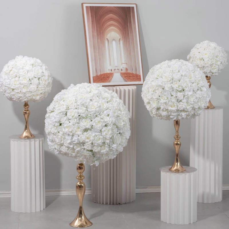 Ivory Flower Ball Manufacturer Table Arrangement