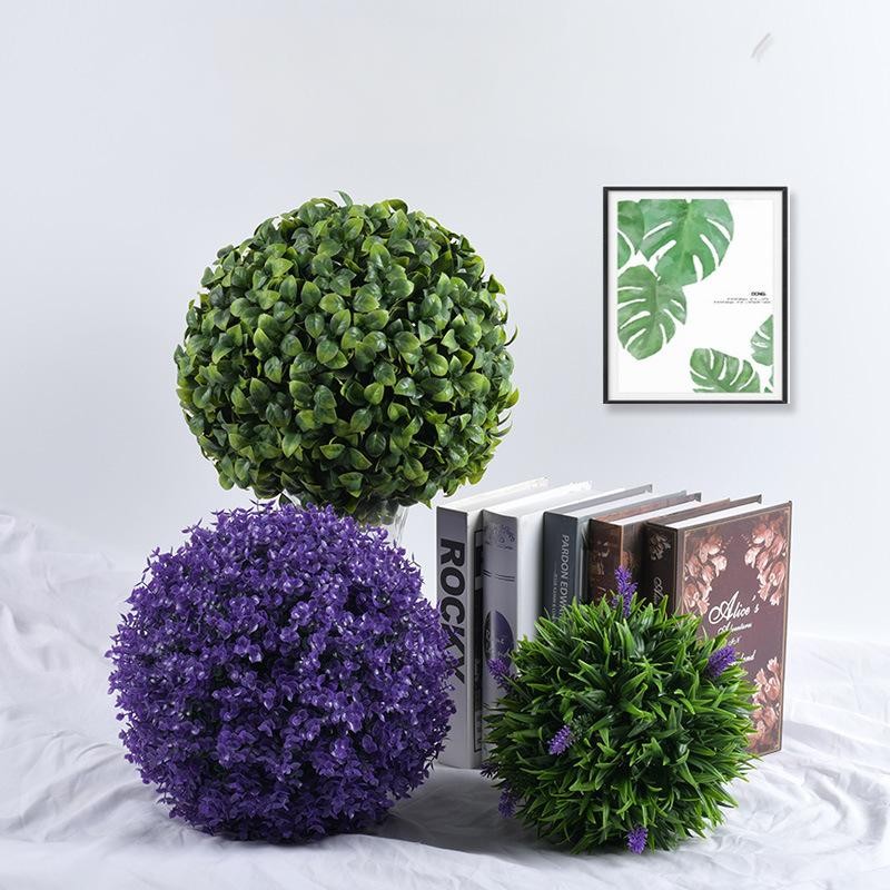 Violet Grass Ball Factory Hanging Decor