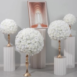 Ivory Flower Ball Manufacturer Table Arrangement