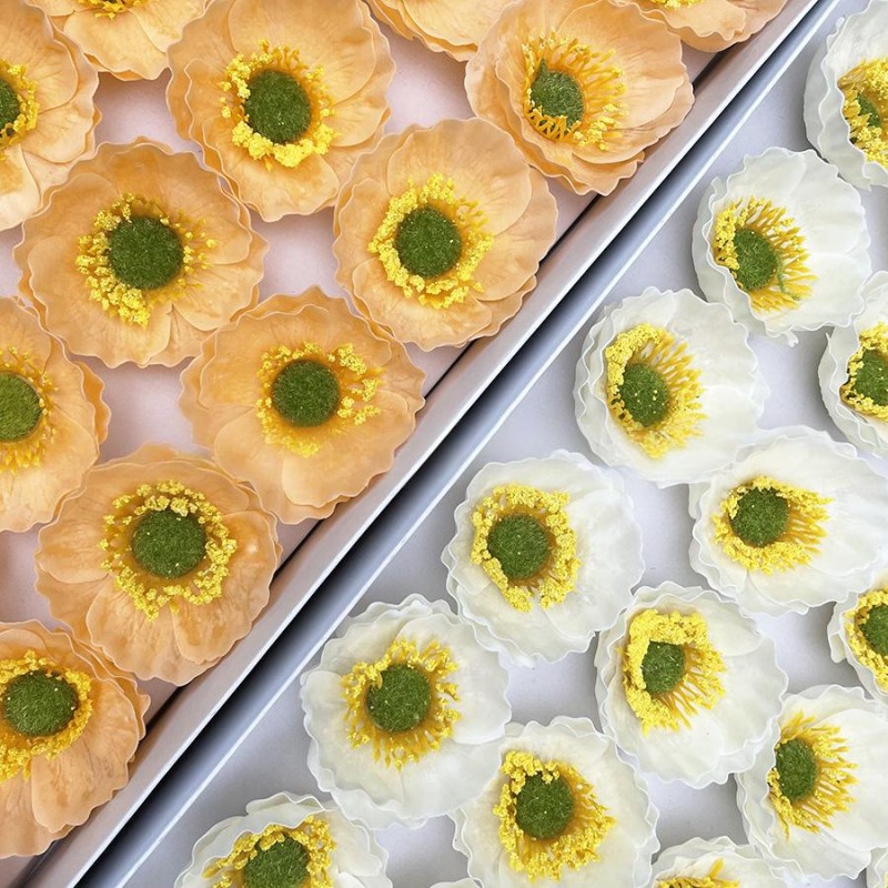 Flaming Poppy Soap Flower Manufacturer Office Gift