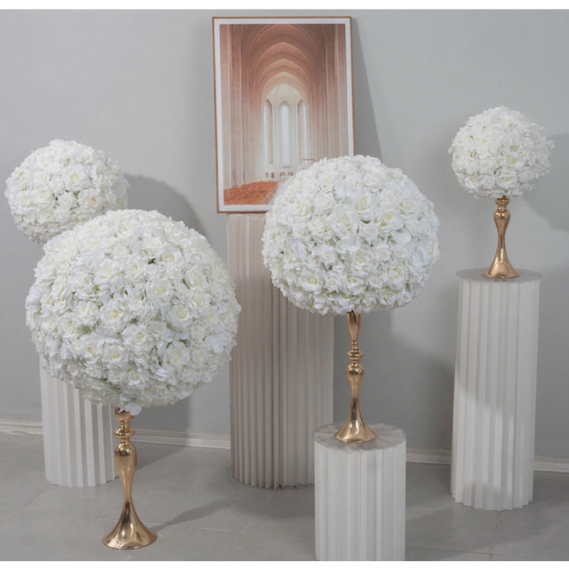 Ivory Flower Ball Manufacturer Table Arrangement
