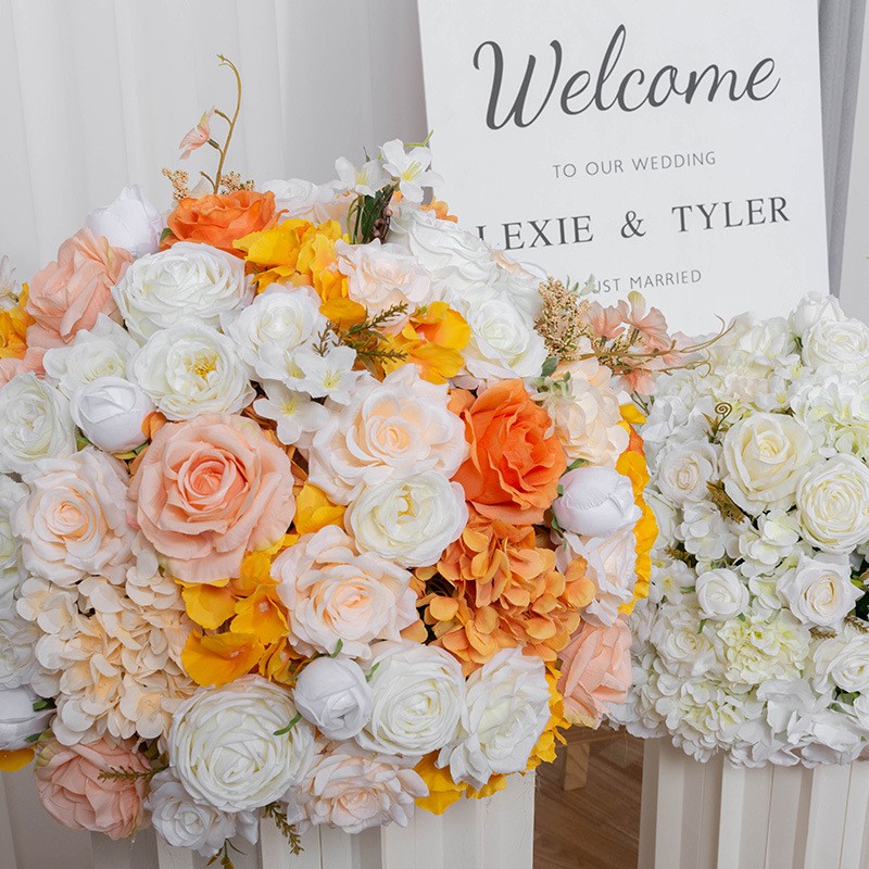Hydrangea Rose Ball Factory Path Sign Decoration