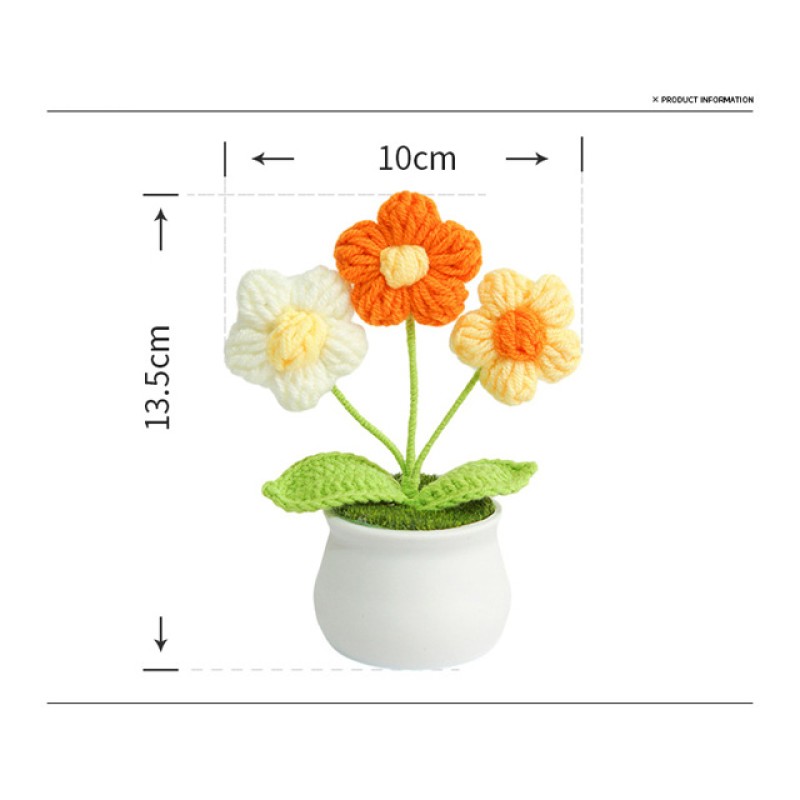 Mini Potted Flower Factory Handmade Decoration