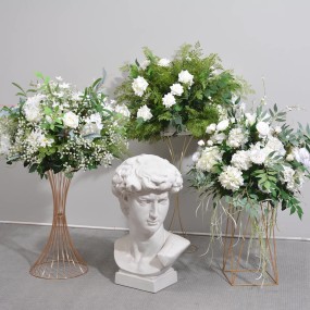 Hydrangea Rose Ball Factory Table Setting