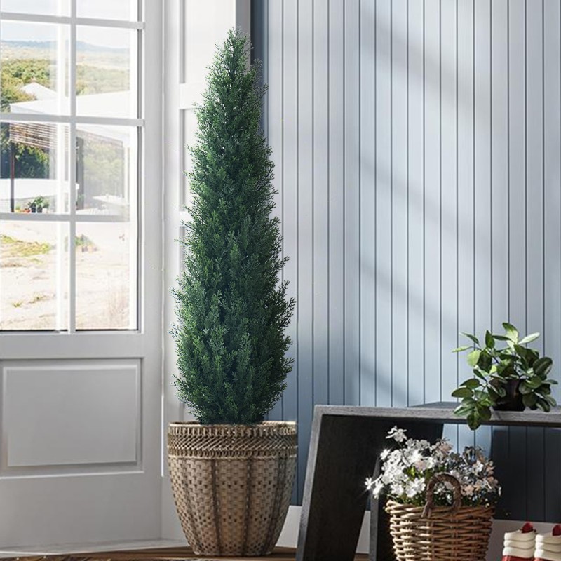 Pine Cypress Potted Plant Factory Tree Decoration