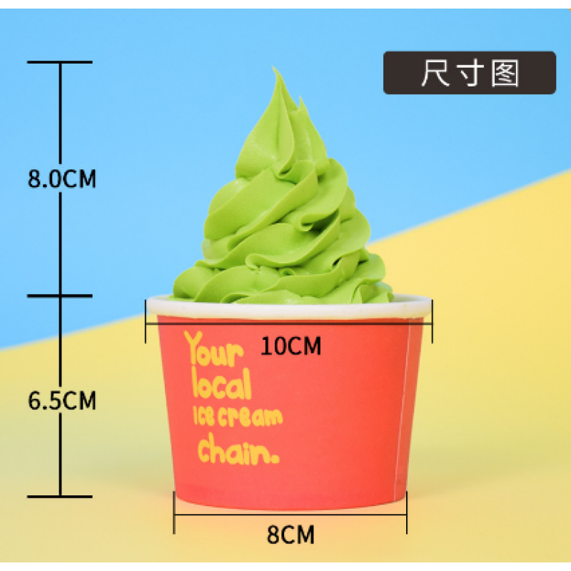 Paper Cup Ice Cream Model Manufacturer Faux Dessert Display