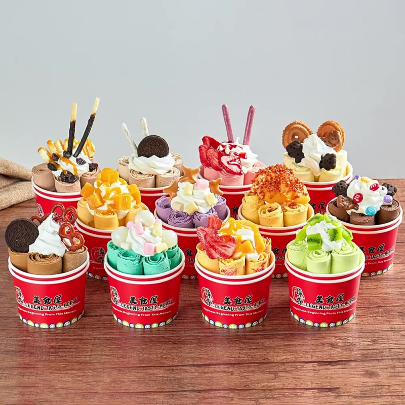 Yogurt Rolls Model Manufacturer Faux Dessert Wedding Decoration