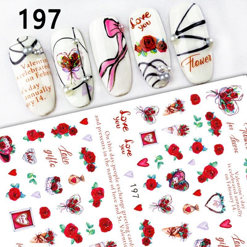 3D Nail Stickers - Manufacturer - Neiss Winter White Snowflakes 5D NFC LED Christmas French Nail Art