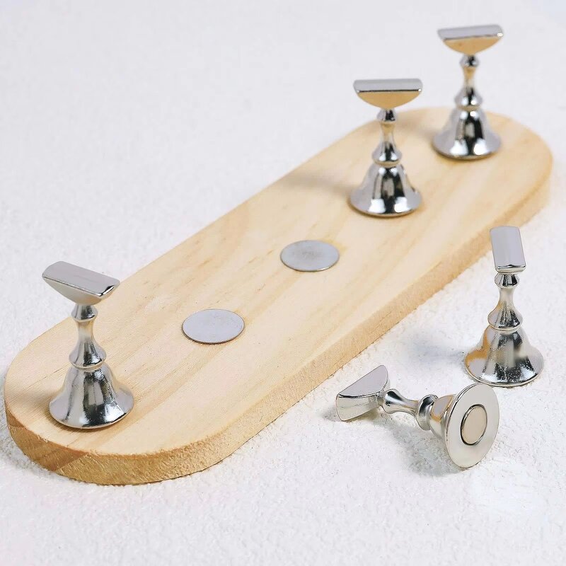 Nail Practice Stand Set - Manufacturer - Professional Wooden Square Japanese Plastic Press-on Holder