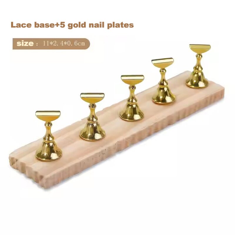 Nail Practice Stand Set - Manufacturer - Professional Wooden Square Japanese Plastic Press-on Holder