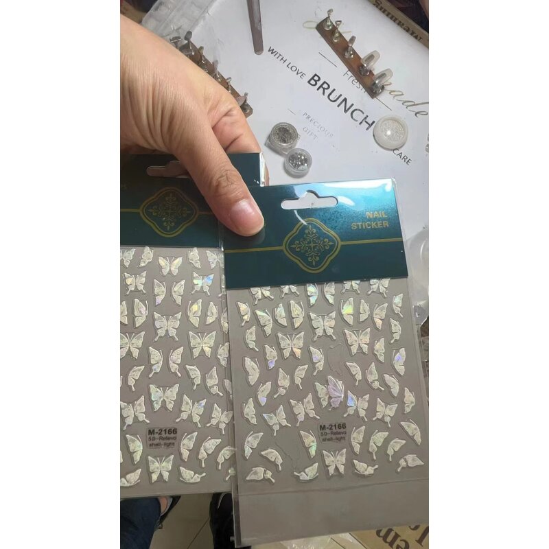 3D UV Gel Nail Wraps - Manufacturer - Neiss Customizable Luxury Heart French Self-Adhesive Art Stickers