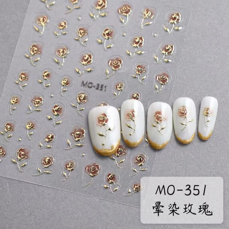3D Nail Stickers - Manufacturer - Neiss Winter White Snowflakes 5D NFC LED Christmas French Nail Art
