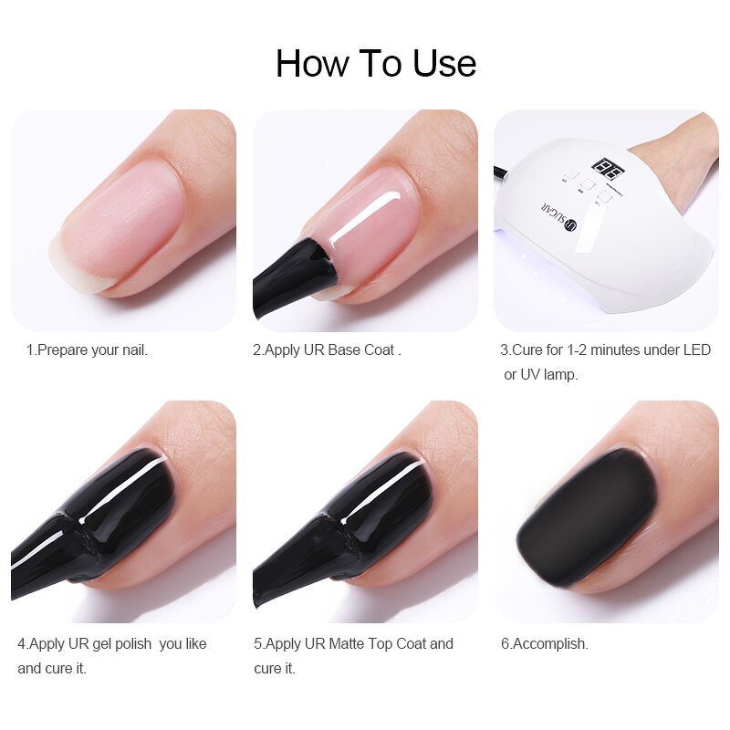 UV LED Gel Nail Polish - Manufacturer - New Arrival Painless Top & Base Coat High Quality