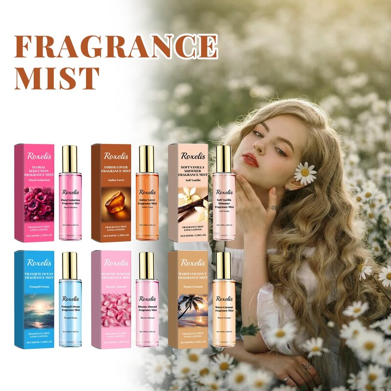 Body Mist Manufacturer - Floral Seduction Roxelis Blooms Almond Vegan Fresh