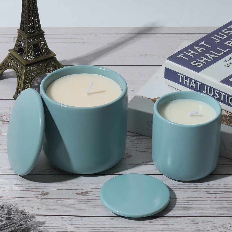Candle Jar Manufacturer - Hot Selling Creative Macaron Ceramic with Soy Wax Candle