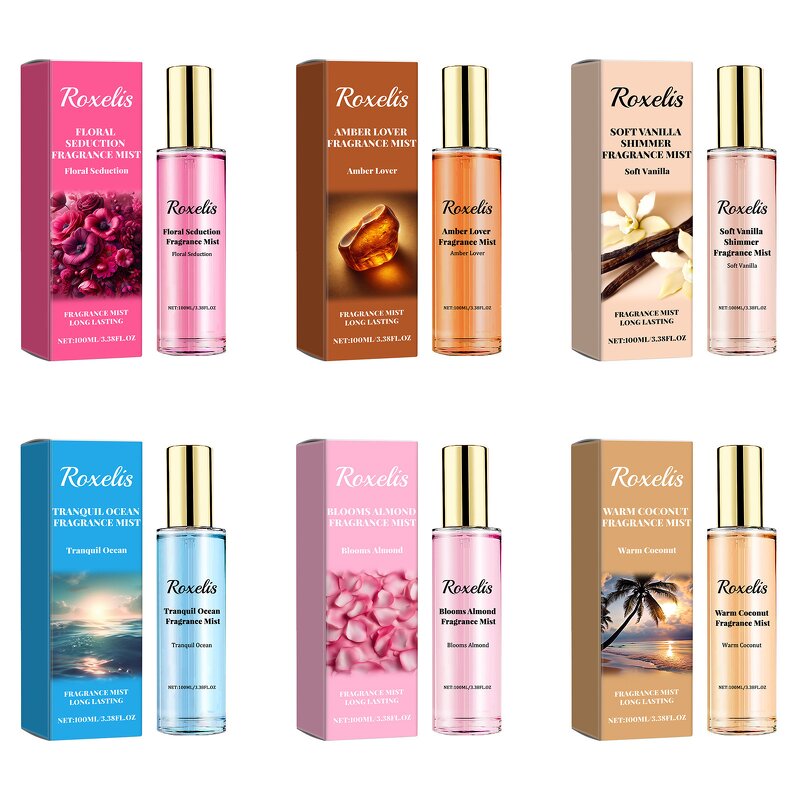 Body Mist Manufacturer - Floral Seduction Roxelis Blooms Almond Vegan Fresh