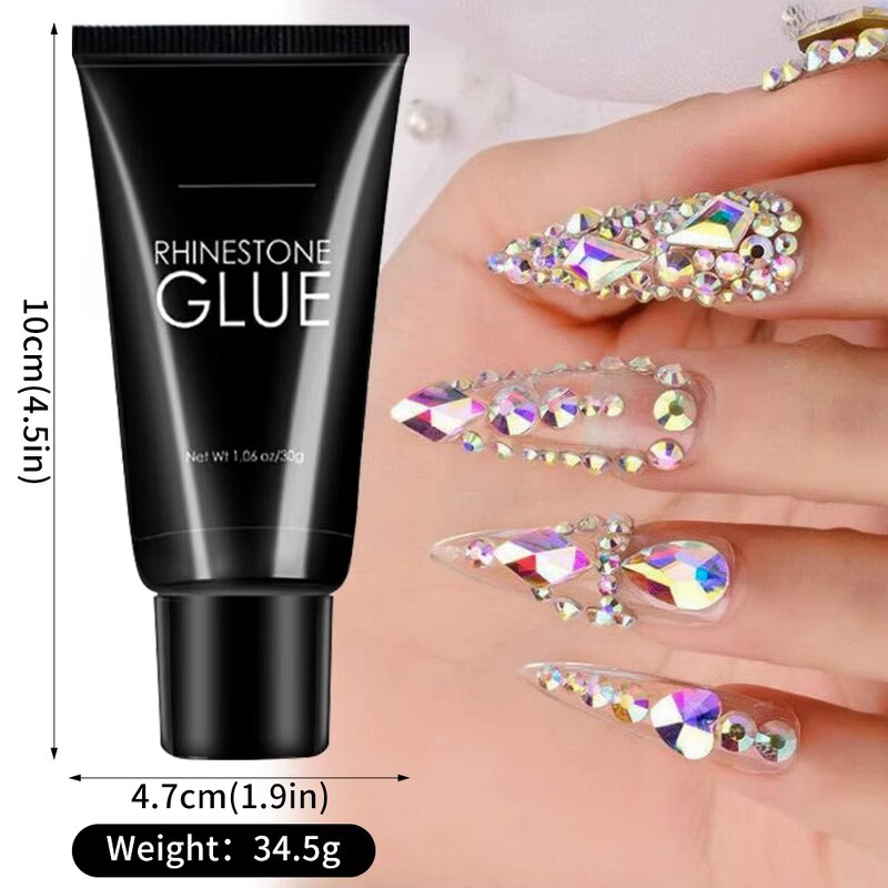 Nail Rhinestone Glue Manufacturer - Hot Sale Designer Adhesive UV Gel 0.1g 30-Day Lasting