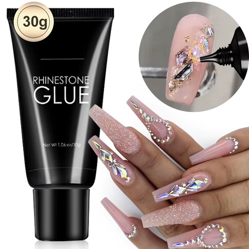 Nail Rhinestone Glue Manufacturer - Hot Sale Designer Adhesive UV Gel 0.1g 30-Day Lasting