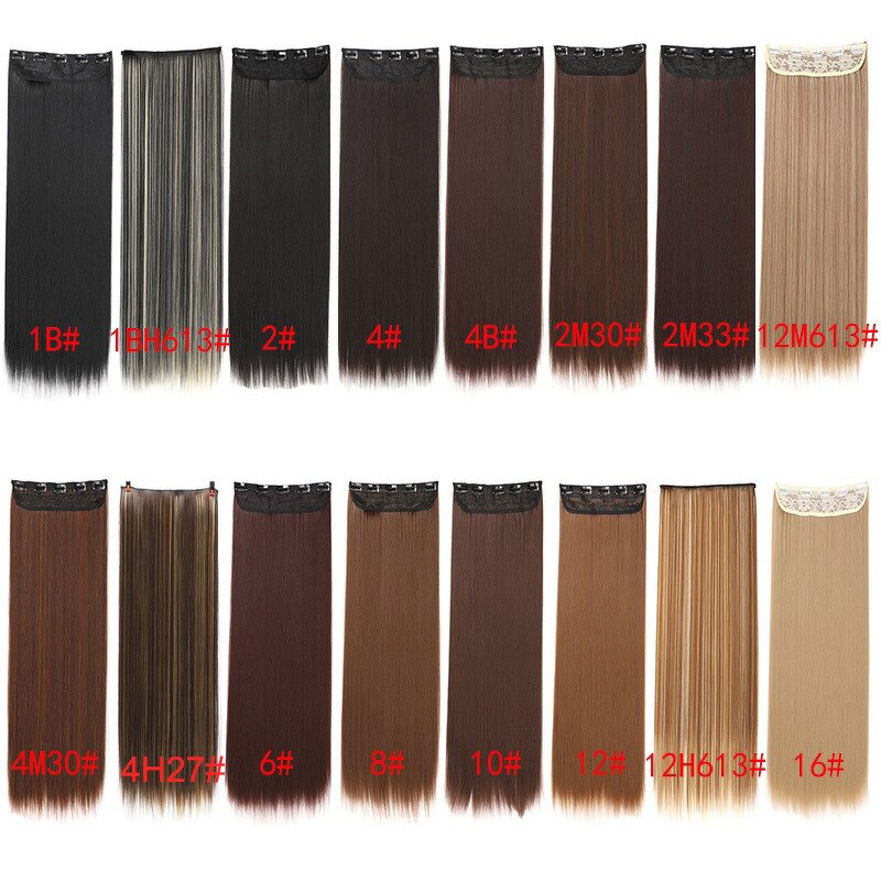 Synthetic Hair Extension Manufacturer - Hot Sale Straight Heat Resistant Invisible Root