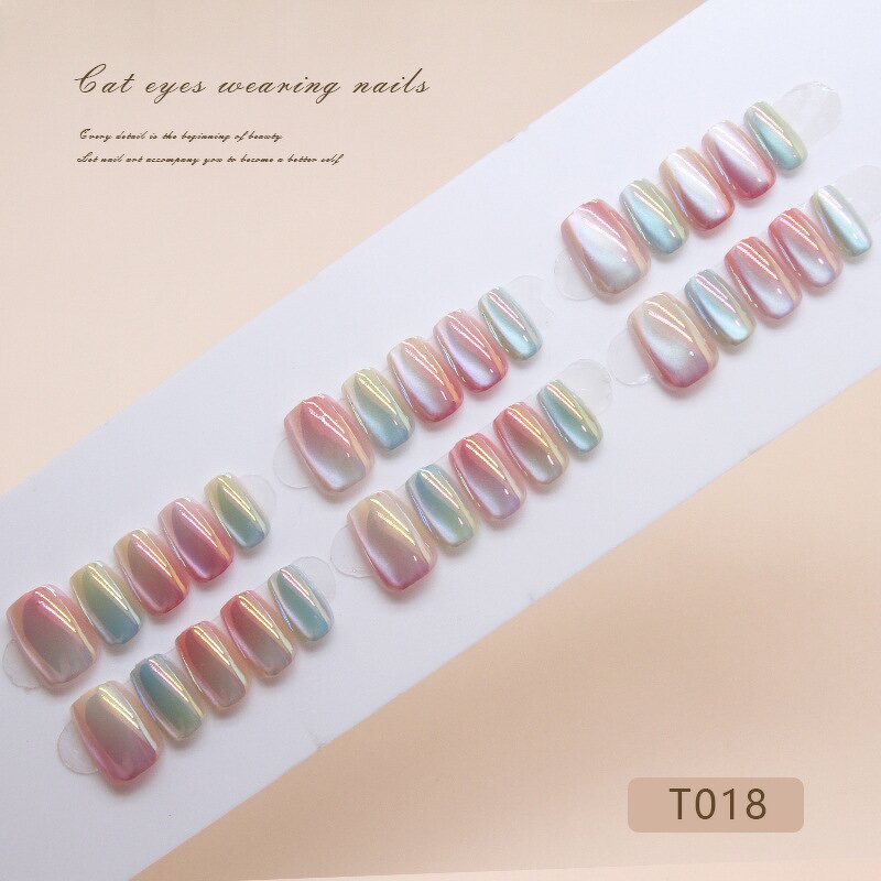 False Nails Manufacturer - Wholesale Cat Eye Art Tips 30Pcs Prefabricated Coffin