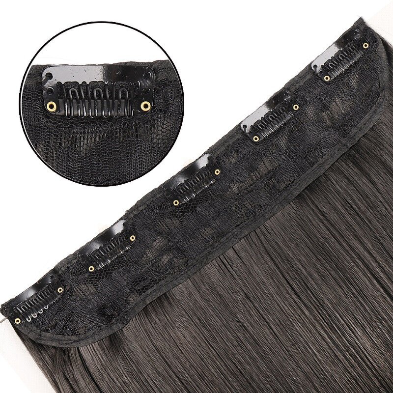 Synthetic Hair Extension Manufacturer - Hot Sale Straight Heat Resistant Invisible Root