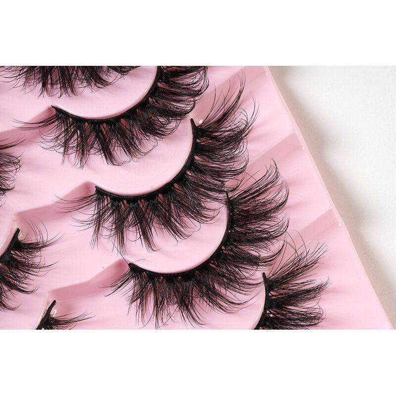 False Eyelashes Manufacturer - Curly Hick Messy Crossed Fluffy Mink Thick 3d Clusters