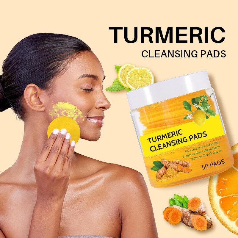 Cleansing Pads Manufacturer - Wholesale 50 Pcs Acid Turmeric for Face Exfoliation
