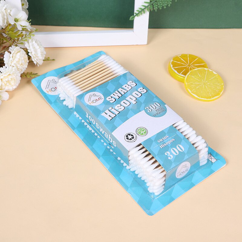 Cotton Swabs Manufacturer - Wholesale 300 PCS Disposable Sterile Wood Stick Permanent Makeup