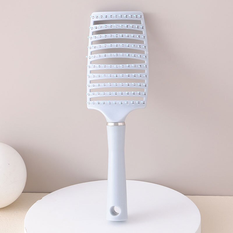 Massager Brush Manufacturer - Straight Shank Macarone Color Plastic Soft Comb